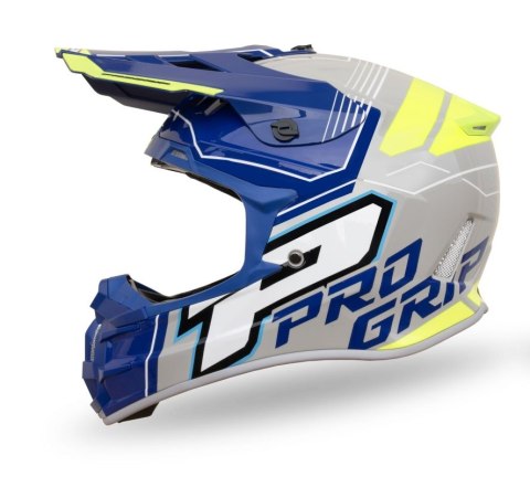 PROGRIP KASK CROSS PG3080 ADVENTURE FLUO ROZM. L 3080-401 HOMOLOGACJA ECE 22R06, ZAPIĘCI