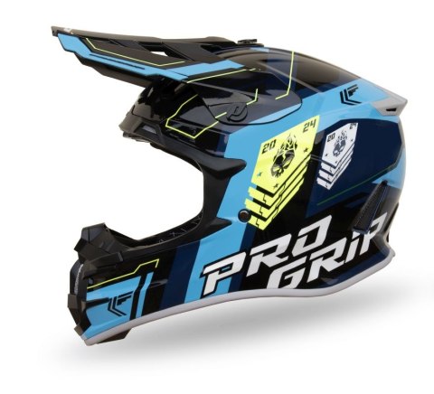 PROGRIP KASK CROSS PG3080 SPIRITS ROZM. XL 3080-150 HOMOLOGACJA ECE 22R06, ZAPIĘCIE DD