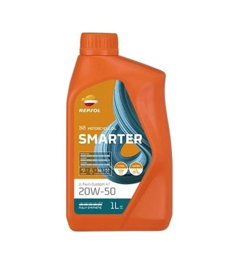 REPSOL OLEJ SILNIKOWY 4T SMARTER CUSTOM V-TWIN 20W50 1L MA2 PÓŁSYNTETYCZNY 12-RP185Q51