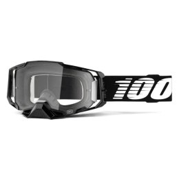 100 PROCENT GOGLE ARMEGA BLACK -CLEAR LENS - BLACK SZYBKA PRZEŹROCZYSTA