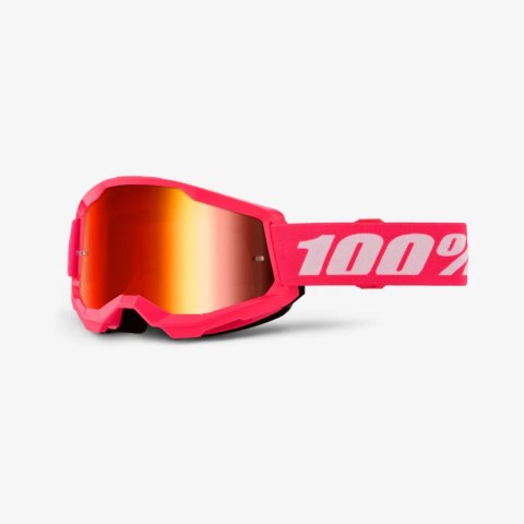 100 PROCENT GOGLE STRATA 2 PINK -MIRROR LENS - ROZE SZYBKA LUSTRO