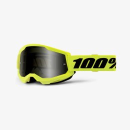 100 PROCENT GOGLE STRATA 2 SAND NEON -SMOKE LENS - SZYBKA PRZYCIEMNIANA