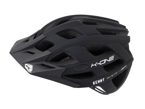 KENNY RACING KASK ROWEROWY MTB MODEL K-ONE BLACK BLACK/WHITE L/XL KENNY RACING KASK ROWEROWY MTB MODEL K-ONE BLACK BLACK/WHITE L/XL