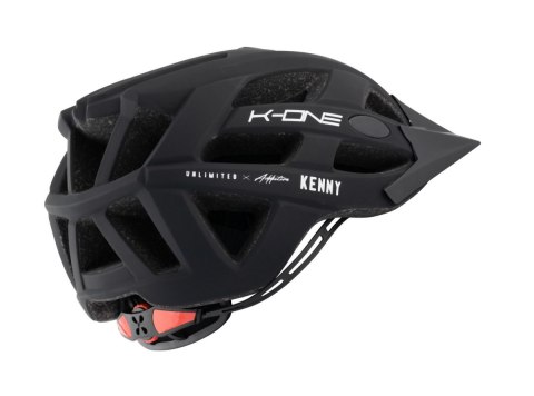 KENNY RACING KASK ROWEROWY MTB MODEL K-ONE BLACK BLACK/WHITE L/XL KENNY RACING KASK ROWEROWY MTB MODEL K-ONE BLACK BLACK/WHITE L/XL
