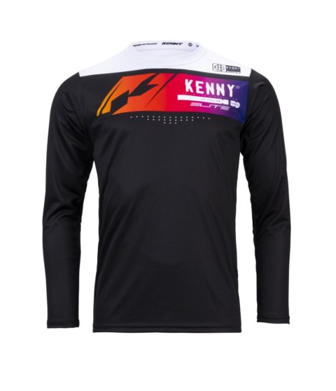 KENNY RACING KOSZULKA ROWEROWA MTB MODEL ELITE BLACK BLACK/WHITE/BLUE M
