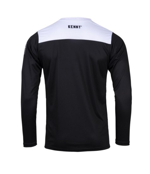 KENNY RACING KOSZULKA ROWEROWA MTB MODEL ELITE BLACK BLACK/WHITE/BLUE M KENNY RACING KOSZULKA ROWEROWA MTB MODEL ELITE BLACK BLACK/WHITE/BLUE M