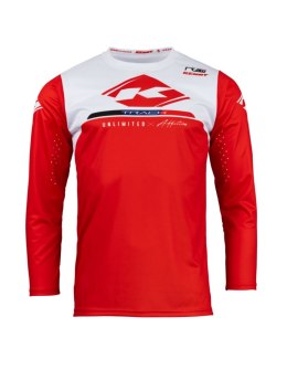 KENNY RACING KOSZULKA CROSS/ENDURO MODEL TRACK RAW RED RED/WHITE M