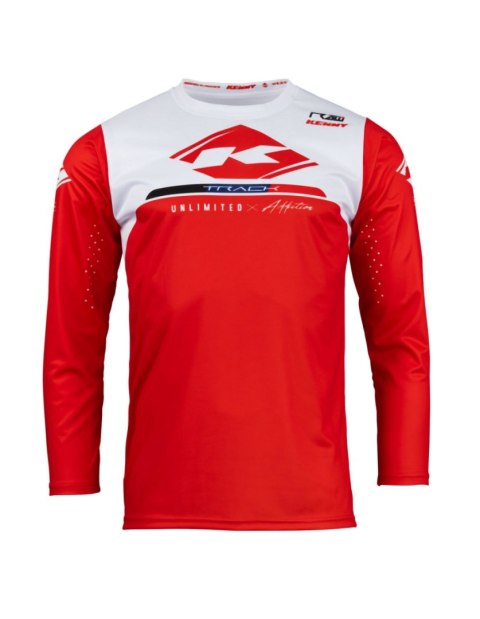KENNY RACING KOSZULKA CROSS/ENDURO MODEL TRACK RAW RED RED/WHITE M