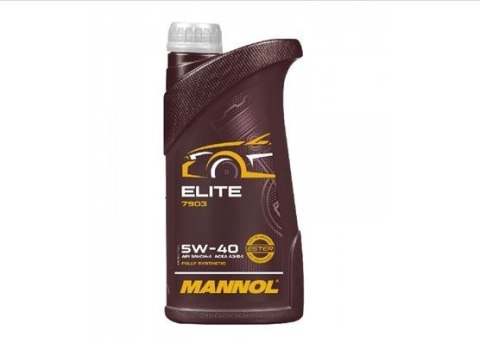 MANNOL OLEJ SILNIK 4T ELITE 5W40 1L API SN/CH-4, JASO MA2 SEMISYNTETYK