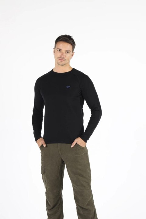WOOLONA REMUS KOSZULKA TERMOAKTYWNA MĘSKA Z DŁUGIM RĘKAWEM 100% WEŁNY MERINO KOLOR CZARNY XL WOOLONA REMUS KOSZULKA TERMOAKTYWNA MĘSKA Z DŁUGIM RĘKAWEM 100% WEŁNY MERINO KOLOR CZARNY XL