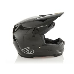 6D HELMETS KASK CROSS/ENDURO ATR-3 SOLID GLOSS BLACK/GREY L 58 -59 CM