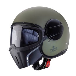 CABERG KASK OTWARTY JET MODEL GHOST X SOLID GREEN MAT MILITARY GREEN M