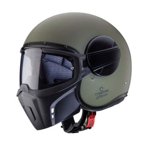 CABERG KASK OTWARTY JET MODEL GHOST X SOLID GREEN MAT MILITARY GREEN M