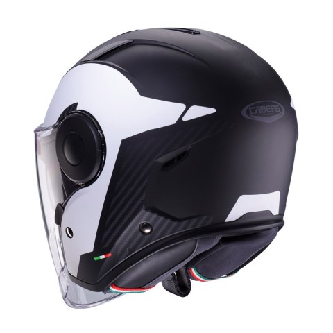 CABERG KASK OTWARTY JET Z BLENDĄ MODEL SOHO MILANO WHITE/BLACK MAT M CABERG KASK OTWARTY JET Z BLENDĄ MODEL SOHO MILANO WHITE/BLACK MAT M