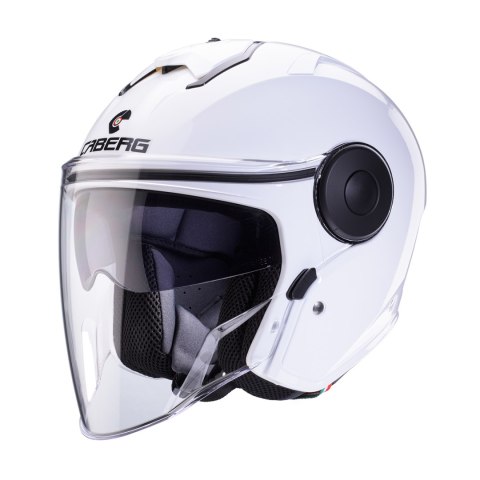 CABERG KASK OTWARTY JET Z BLENDĄ MODEL SOHO SOLID WHITE POŁYSK M