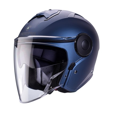 CABERG KASK OTWARTY JET Z BLENDĄ MODEL SOHO SOLID BLUE MAT -BLUE JEANS S