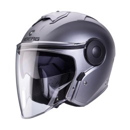 CABERG KASK OTWARTY JET Z BLENDĄ MODEL SOHO SOLID GREY MAT -GUNMETAL L