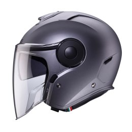 CABERG KASK OTWARTY JET Z BLENDĄ MODEL SOHO SOLID GREY MAT -GUNMETAL XL
