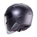 CABERG KASK OTWARTY JET Z BLENDĄ MODEL SOHO SOLID GREY MAT -GUNMETAL XL