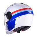 CABERG KASK OTWARTY JET Z BLENDĄ MODEL SOHO ZEPHYR WHITE/BLUE/RED L