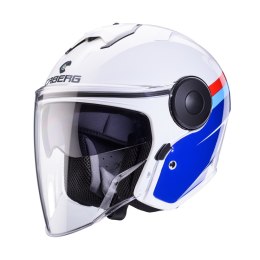 CABERG KASK OTWARTY JET Z BLENDĄ MODEL SOHO ZEPHYR WHITE/BLUE/RED S
