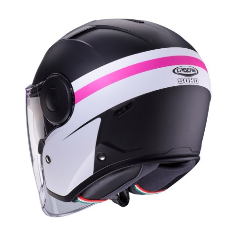 CABERG KASK OTWARTY JET Z BLENDĄ SOHO ZEPHYR MAT FUKSJA INTENSYWNY ODCIEŃ ROZEGO M CABERG KASK OTWARTY JET Z BLENDĄ SOHO ZEPHYR MAT FUKSJA INTENSYWNY ODCIEŃ ROZEGO M