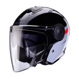 CABERG KASK OTWARTY JET Z BLENDĄ MODEL SOHO ZEPHYR BLACK/GREY/RED XL