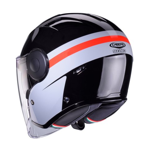 CABERG KASK OTWARTY JET Z BLENDĄ MODEL SOHO ZEPHYR BLACK/GREY/RED XL CABERG KASK OTWARTY JET Z BLENDĄ MODEL SOHO ZEPHYR BLACK/GREY/RED XL