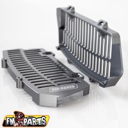 FM-PARTS OSŁONY CHŁODNICY KRATKI ALUMINIUM KTM HUSQVARNA 20-23 GUN METAL