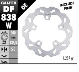GALFER TARCZA HAMULCOWA PRZÓD HARLEY-DAVIDSON 300X138X5