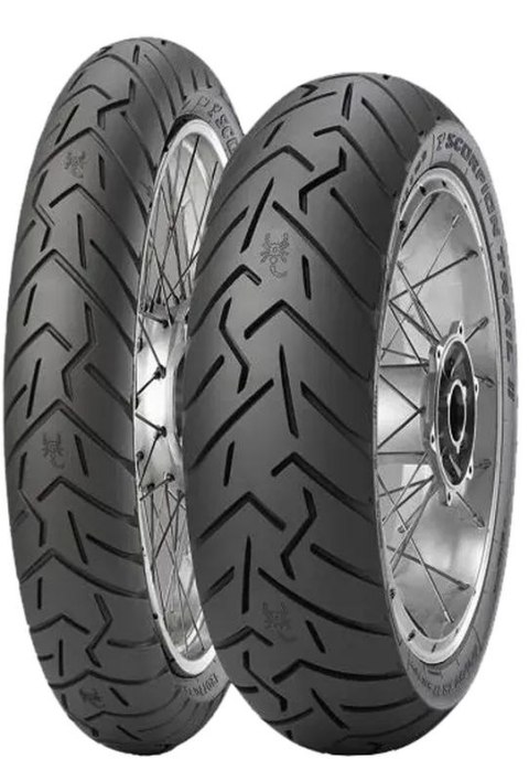 PIRELLI KPL OPON 2526300 24 120 70ZR17 SCORPION TRAIL II 58W TL M C PRZÓD 2024 + 2527400 180 55ZR17 TR