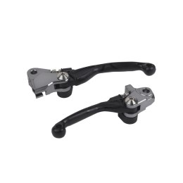 POLISPORT ZESTAW DŹWIGNIA SPRZĘGŁA I HAMULCA KAWASAKI KX 450 24-25 BLACK