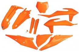 UFO KOMPLET PLASTIKÓW (FULL KIT) Z OSŁONAMI TELESKOPÓW (AMORTYZATORÓW) KTM SX 125/150/250 '19-'22, SXF (SX-F) 250/350/450 '19-'2