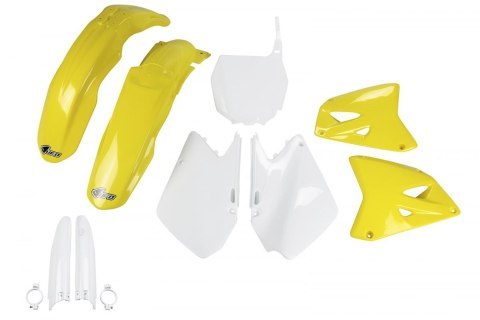 UFO KPL PLASTIKÓW FULL KIT SUZUKI RM 125 01- 22, 250 22 KOLOR BIAŁY/ŻÓ UFO KPL PLASTIKÓW FULL KIT SUZUKI RM 125 01- 22, 250 22 KOLOR BIAŁY/ŻÓ