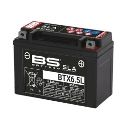 BS AKUMULATOR BTX6.5L FA YTX6.5L 12V 6.8AH 139X66X102 BEZOBSŁUGOWY-ZALANY 85A 10