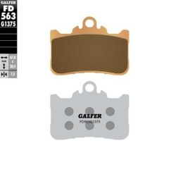 GALFER KLOCKI HAMULCOWE KH759 SPIEK METALICZNY SPORT CB 500F 22-24 500 HORNET 24 CBR 500R 750 H