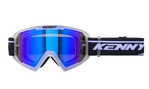 KENNY RACING GOGLE TRACK+ KID JUNIOR DZIECIĘCE CLEAR CRYSTAL-LENS PRZEŹROCZYSTY SZYBKA