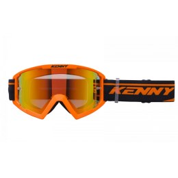 KENNY RACING GOGLE TRACK+ ORANGE -RED LENS - ORANGE/BLACK SZYBKA RED LUSTRO