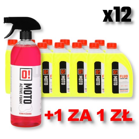 OMOTO ZESTAW 12 SZTUK PŁYN DO CHŁODNIC 1L O! FLUO XTREME COOL + MYCIA MOTOCYKLI PIANA AKTYWNA ACTIVE FOAM OMOTO ZESTAW 12 SZTUK PŁYN DO CHŁODNIC 1L O! FLUO XTREME COOL + MYCIA MOTOCYKLI PIANA AKTYWNA ACTIVE FOAM