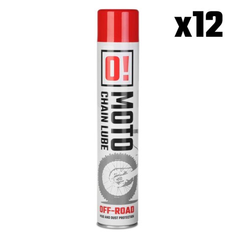 OMOTO ZESTAW 12 SZTUK SPRAY SMAR DO ŁAŃCUCHA 750ML OFF ROAD O! CHAIN LUBE OLE-023 PAKIET OMOTO ZESTAW 12 SZTUK SPRAY SMAR DO ŁAŃCUCHA 750ML OFF ROAD O! CHAIN LUBE OLE-023 PAKIET