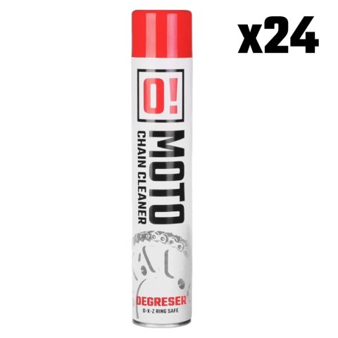 OMOTO ZESTAW 24 SZTUKI SPRAY ZMYWACZ DO MYCIA ŁAŃCUCHA 750ML O! CHAIN CLEANER OLE-007 PAKIET