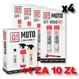 OMOTO ZESTAW 4+1 DO CZYSZCZENIA I SMAROWANIA ŁAŃCUCHA OFF ROAD O! CHAIN CARE AND PROTECTION 2+1 Z SZCZOTKĄ +