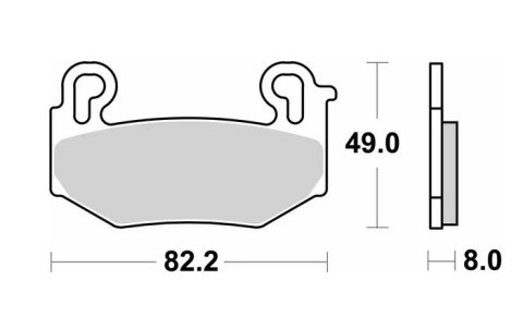 SBS KLOCKI HAMULCOWE KH779 STREET PERFORMANCE EXCEL SINTER BMW R 1300 GS 24-, 1300GS TRIPLE 2