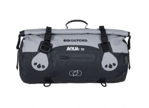 OXFORD TORBA AQUA T-30 ROLLBAG WODOODPORNA POJEMNOŚĆ 30L KOLOR CZARNY/SZARY