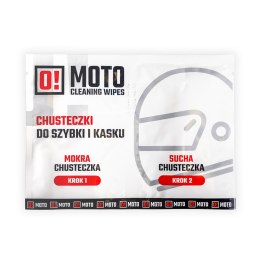 OMOTO ZESTAW 20 SZTUK CHUSTECZKI DO KASKU MOKRA I SUCHA CLEANING WIPES PAKIET W OPAKOWANIU ZBIORCZYM IDEALNY NA LADE