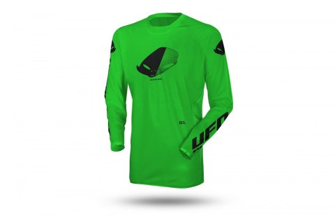 UFO KOSZULKA RADIAL DZIECIĘCA JUNIOR KID CROSS KOLOR ZIELONY FLUO XS