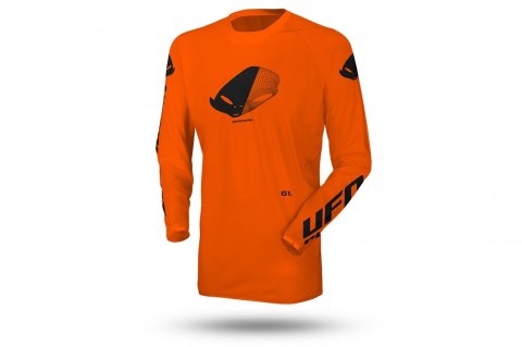 UFO KOSZULKA SLIM RADIAL CROSS KOLOR POMARAŃCZOWY FLUO ROZMIAR M