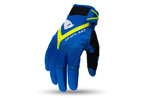 UFO RĘKAWICE HAYES CROSS KOLOR NIEBIESKI / ŻÓŁTY FLUO ROZMIAR M