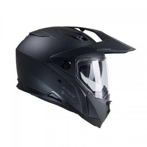 KENNY RACING KASK DUAL ADVENTURE EXTREME SOLID MATT BLACK M 57 -58 CM