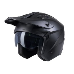 KENNY RACING KASK OTWARTY JET MILES SOLID MATT BLACK BLACK M 57 -58 CM
